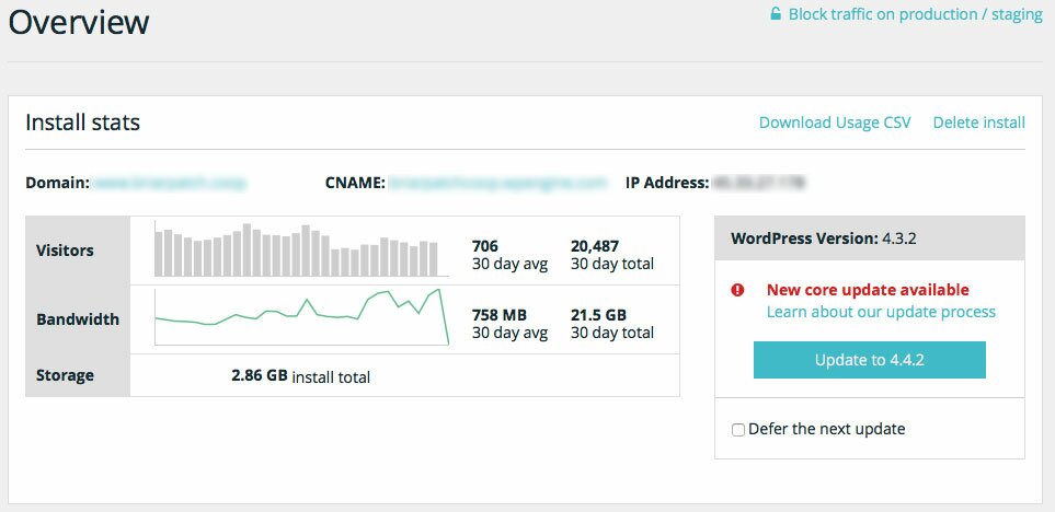 wp engine ip address hosting go daddy dns